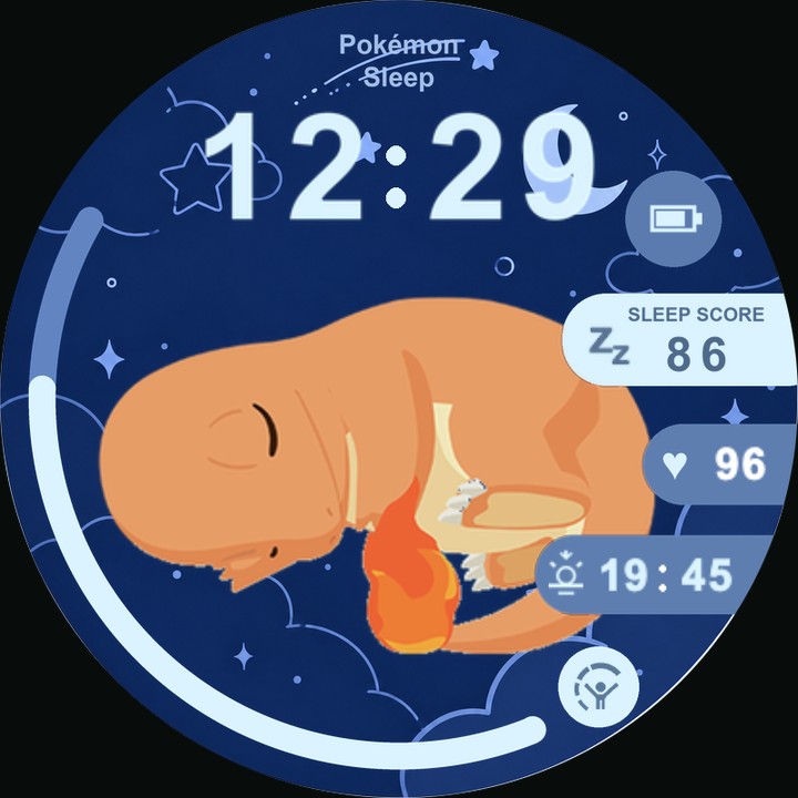 Charmander Sleep (Animated) watch-face preview