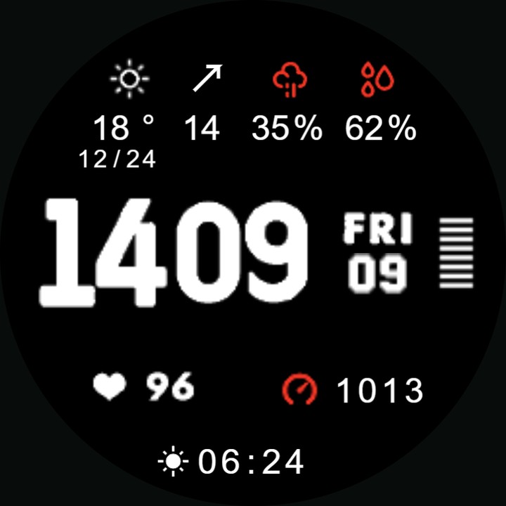 Weather053 watch-face preview