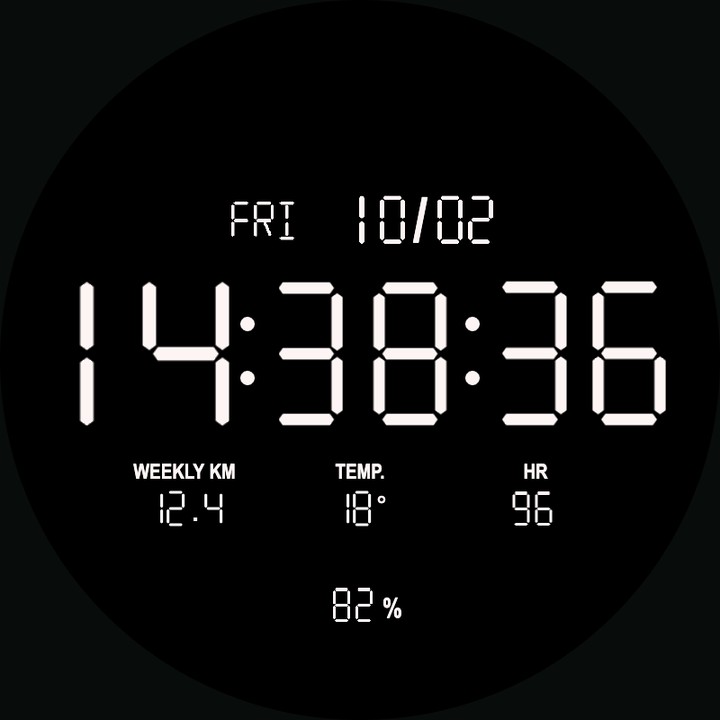 Classic Digital watch-face preview