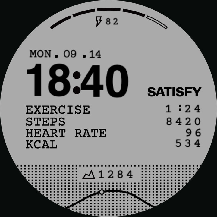 Satisfy watch-face preview