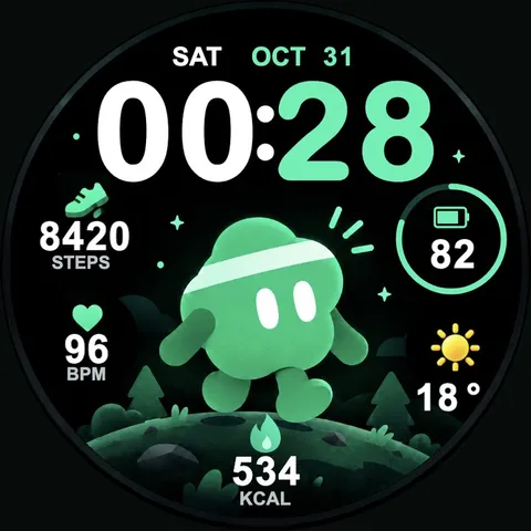 Clink Coach day watch-face preview