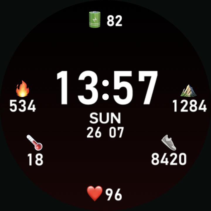Apple icons watch-face preview