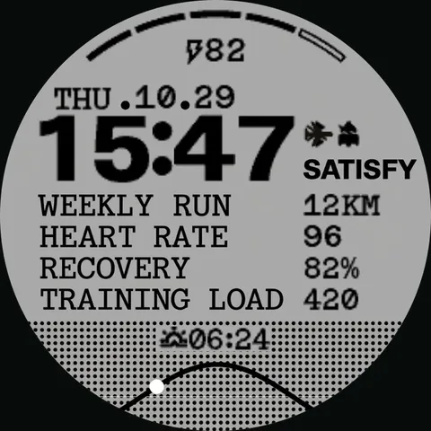 SATISFY PRO watch-face preview