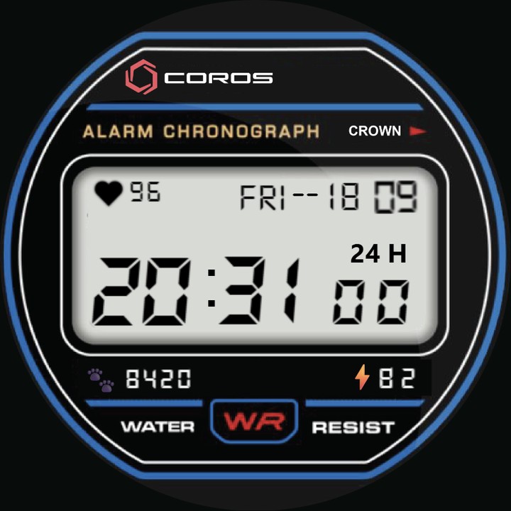 Casio (Retro) watch-face preview