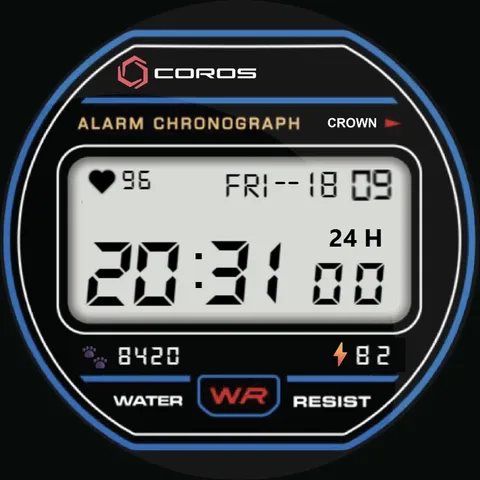 Casio (Retro) watch-face preview