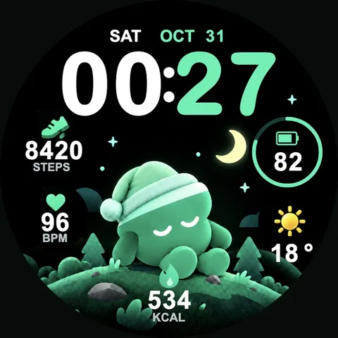 Clink Coach night watch-face preview