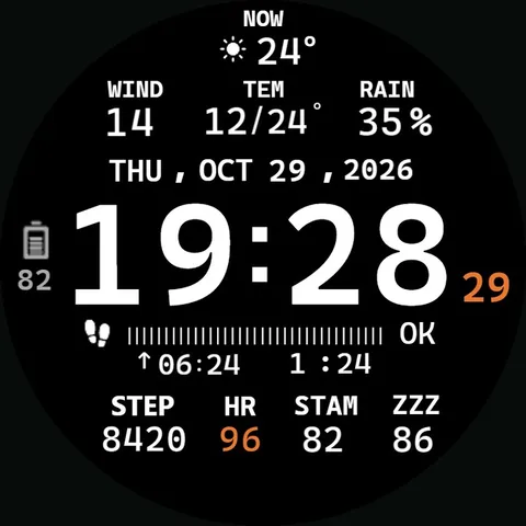 FullData (ENG) watch-face preview
