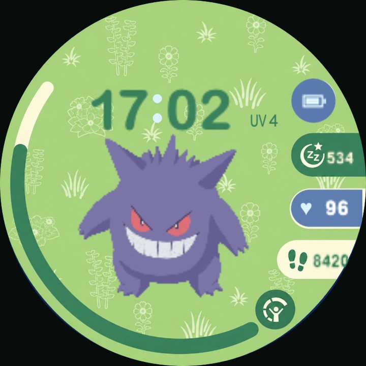 Gengar Stand (Animated) watch-face preview