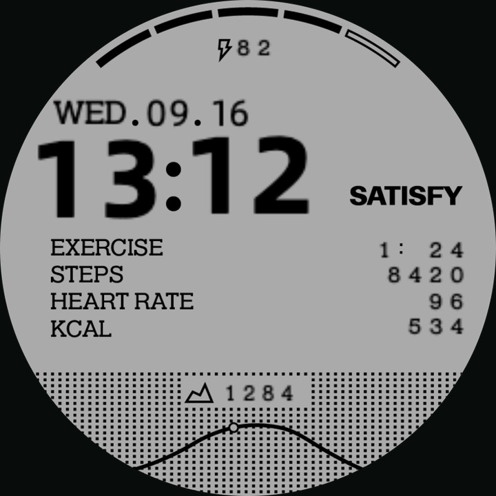 satisfy watch-face preview