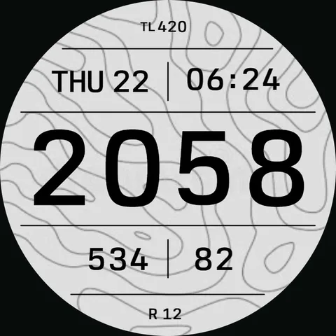 Lines watch-face preview