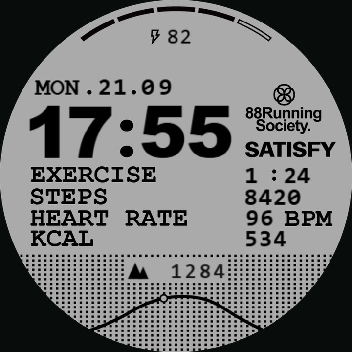 Satisfy x 88rs watch-face preview