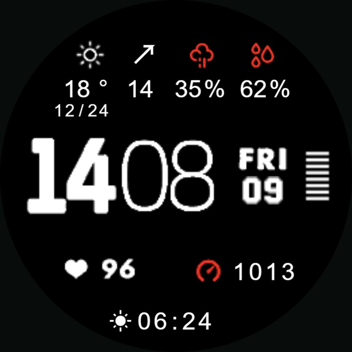 Weather052 watch-face preview