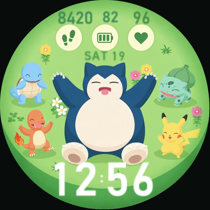 Pokemon Sleep 1 watch-face preview