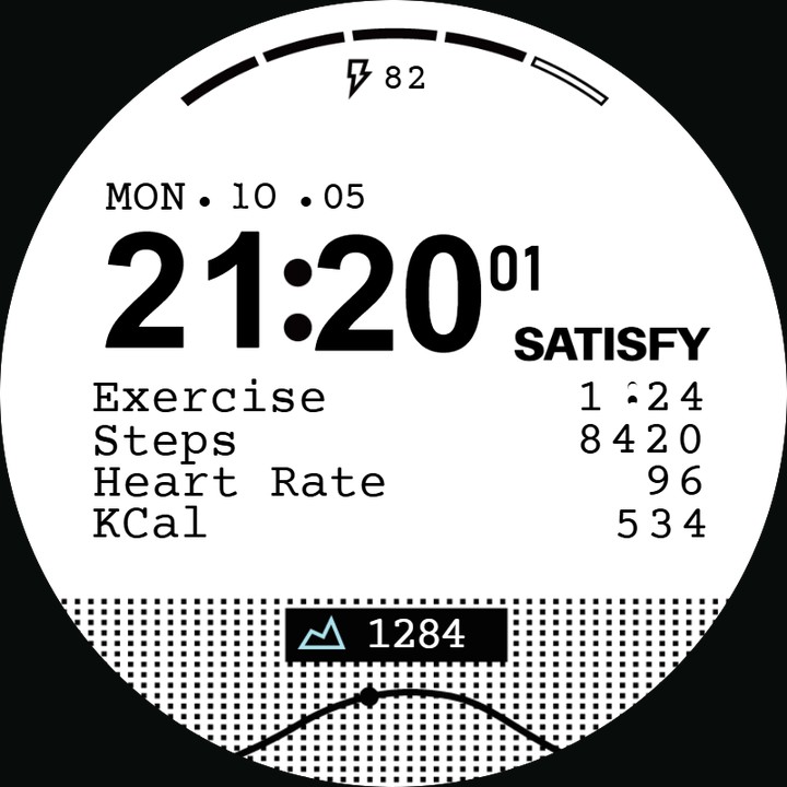 Satisfy 1 watch-face preview
