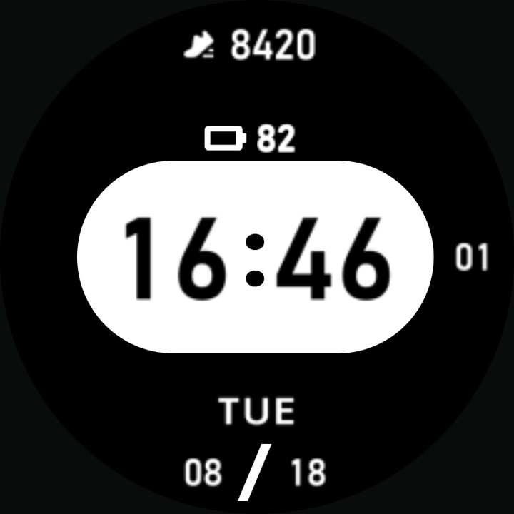 Big and Bright watch-face preview