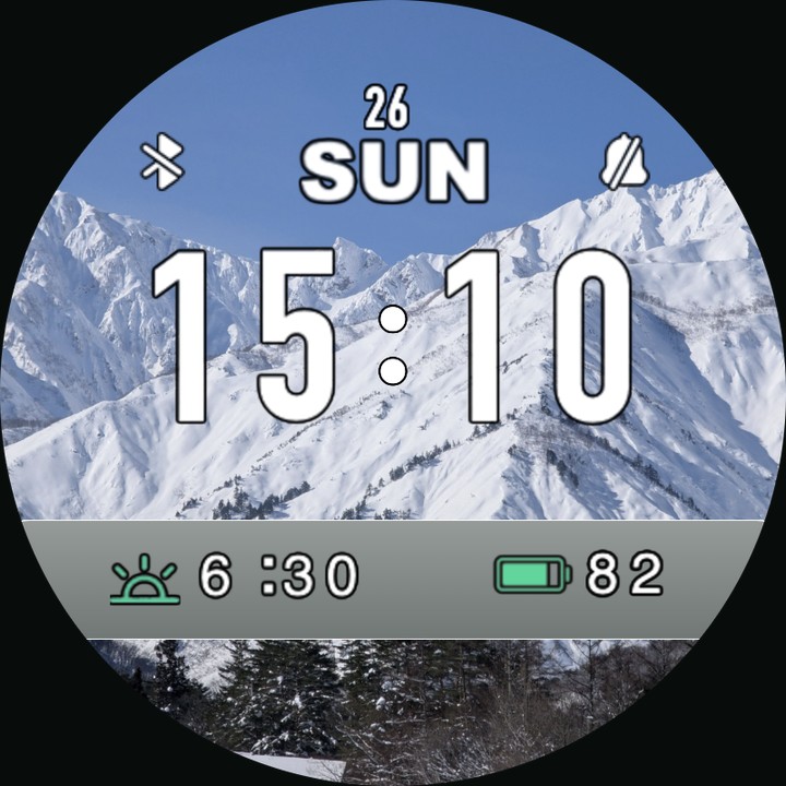 Snow days watch-face preview