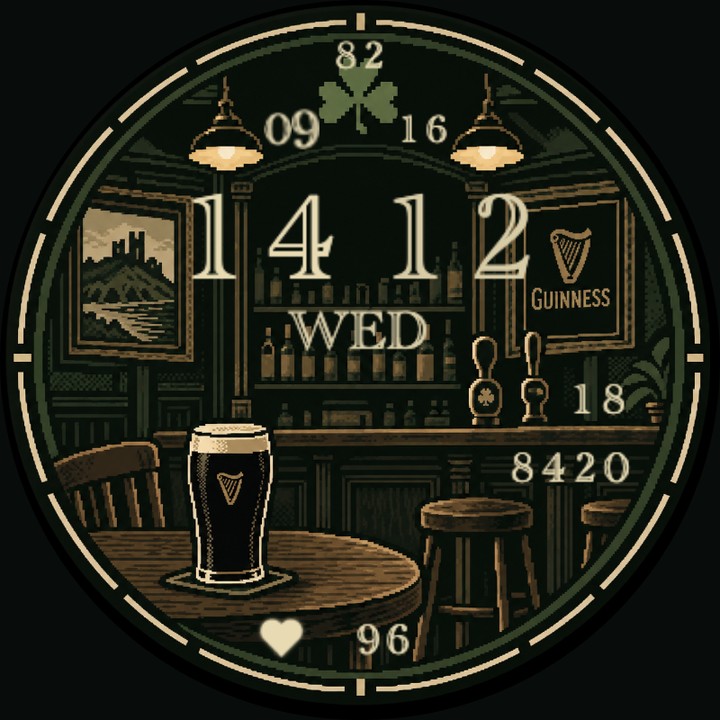 Irish Pub (Pace 4) watch-face preview