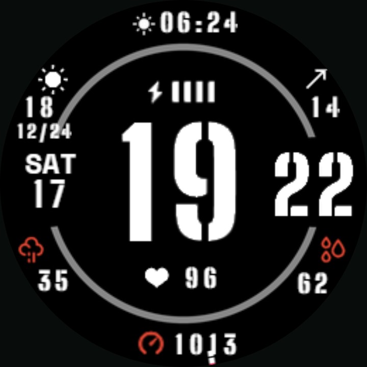 Circle033 (expermental) watch-face preview