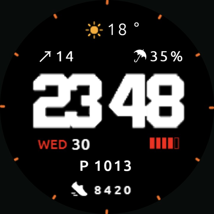 Weather030 watch-face preview