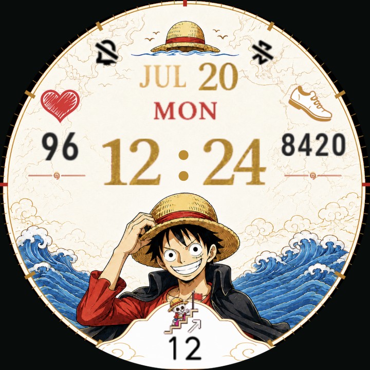 Straw Hat watch-face preview
