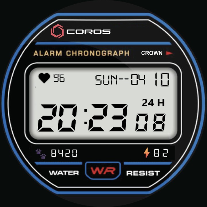 Casio (Retro) Pace 3 watch-face preview